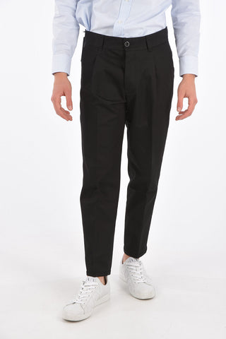 pantalone chinos CINQUE a una pince ad orlo con risvolto