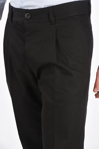 pantalone chinos CINQUE a una pince ad orlo con risvolto
