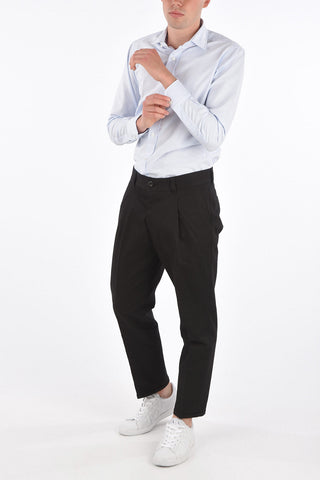 pantalone chinos CINQUE a una pince ad orlo con risvolto