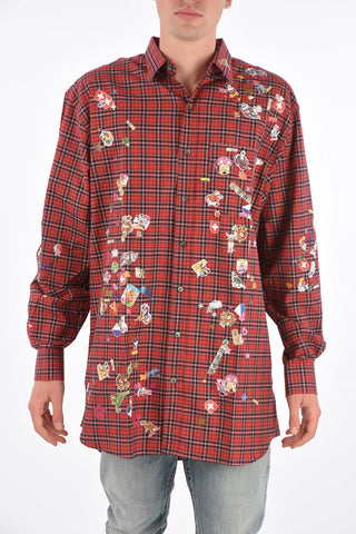 tartan printed Oversized shirt