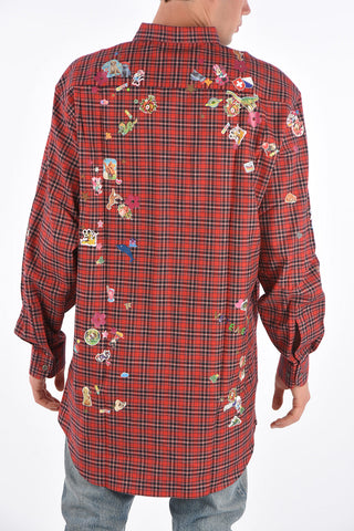 tartan printed Oversized shirt