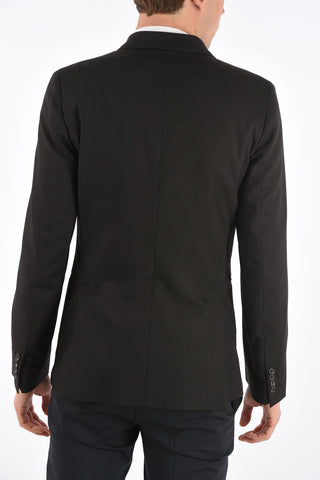 Virgin Wool Double-Breasted Slim Fit Blazer