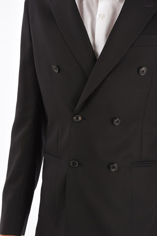 Virgin Wool Double-Breasted Slim Fit Blazer