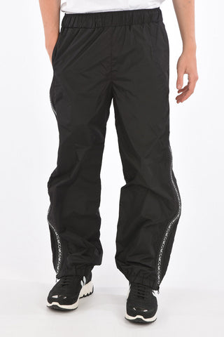 MCQ drawstring waist piping pants