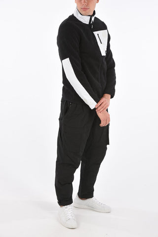 MASTERMIND teddy outerwear jacket with zip closure