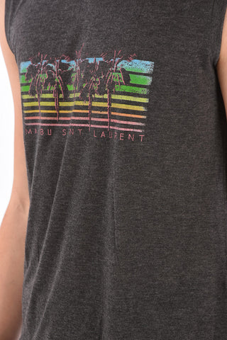 Printed MALIBU Tank Top