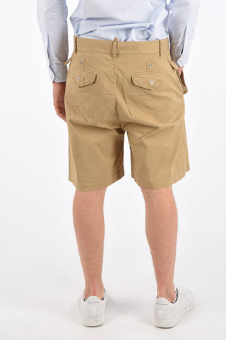 Cotton Mid-rise waist bermuda shorts