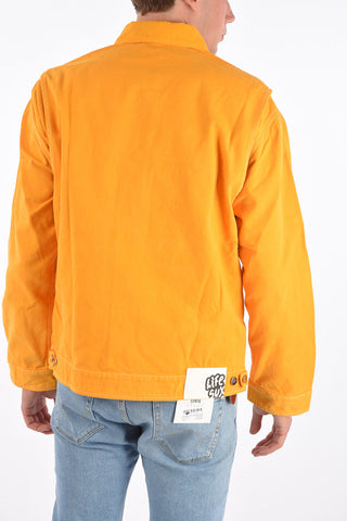 denim GARAGE jacket with corduroy collar