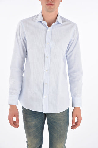 camicia awning striped popeline