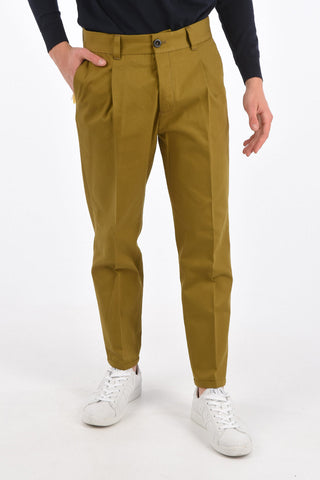 single pleat cuffed hem CINQUE trousers chinos pants