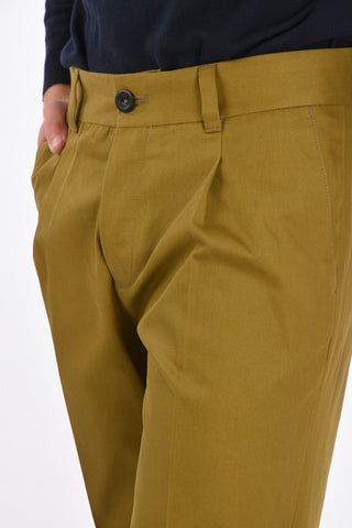 single pleat cuffed hem CINQUE trousers chinos pants