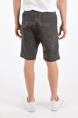 drawstring waist bermuda shorts