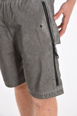 drawstring waist bermuda shorts