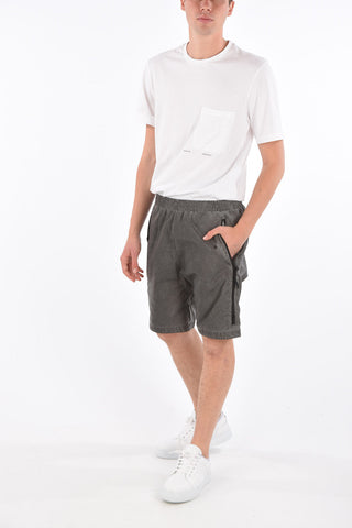 drawstring waist bermuda shorts