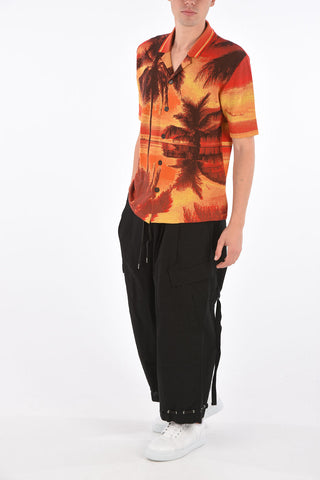 Embroidered knitted shirt