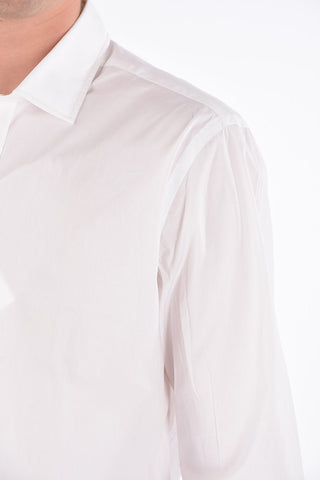 popeline spread collar shirt