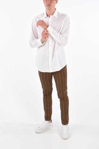 popeline spread collar shirt