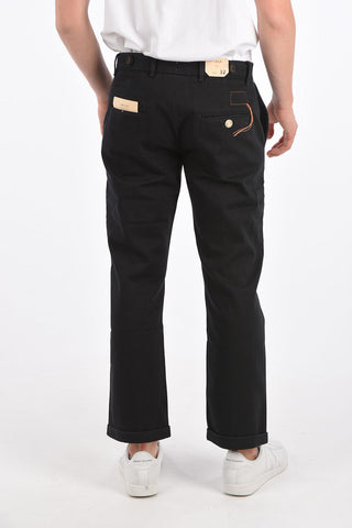 cuffed hem chinos TROMBETTA trousers