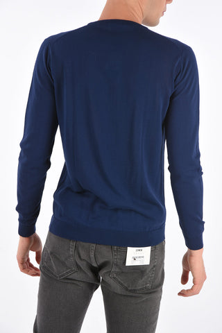 Cotton crew-neck sweater