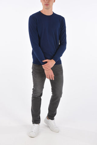 Cotton crew-neck sweater