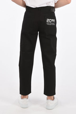 18cm Mid-rise waist straight fit jeans