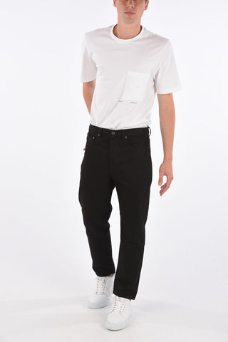 18cm Mid-rise waist straight fit jeans