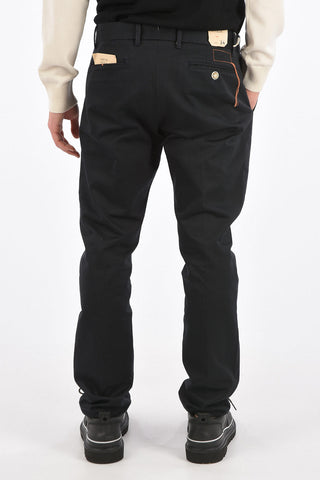 Mid-rise waist double pleat trousers