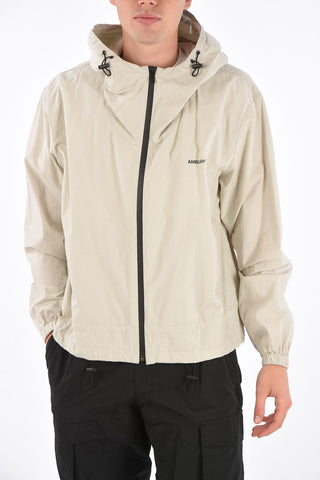 Felpa Hoodie in Cotone con Tasche a Filo 