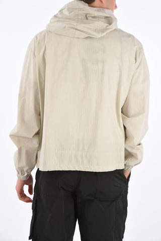 Felpa Hoodie in Cotone con Tasche a Filo 