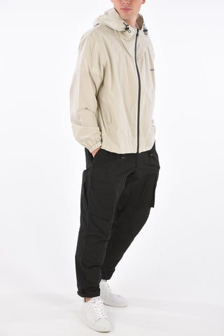 Felpa Hoodie in Cotone con Tasche a Filo 
