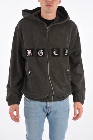 hoodie sweatshirt with zip closure