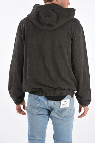 hoodie sweatshirt with zip closure