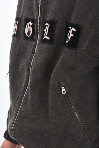 hoodie sweatshirt with zip closure