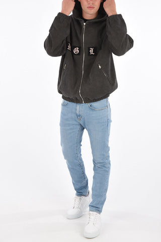 hoodie sweatshirt with zip closure