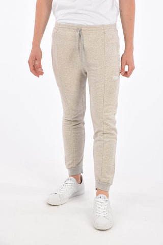 pantalone jogger crop con coulisse in vita