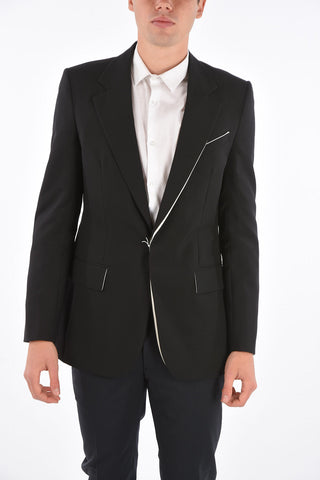 One Button Flap Pocket Blazer