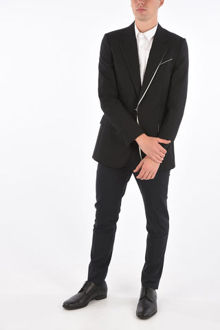 One Button Flap Pocket Blazer