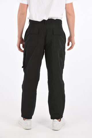 Pantaloni Cargo in Nylon a Cavallo Basso