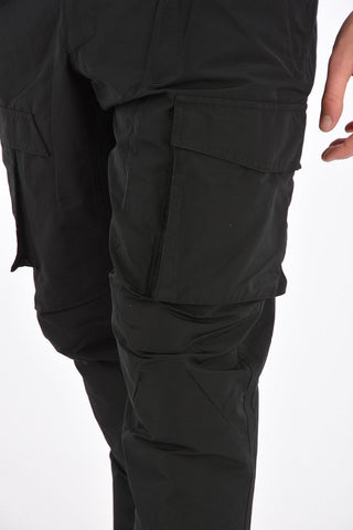 Pantaloni Cargo in Nylon a Cavallo Basso