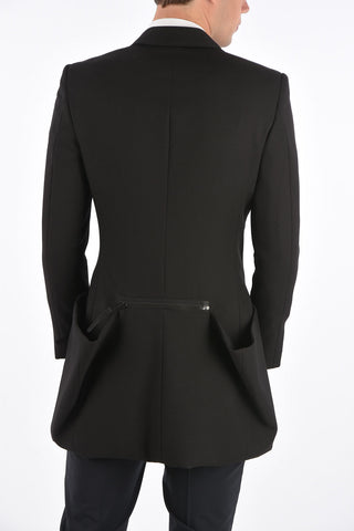 Unstructured Snap Button Coat