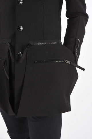 Unstructured Snap Button Coat