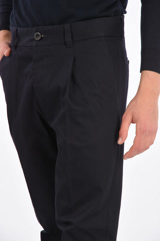 single pleat cuffed hem CINQUE trousers chinos pants