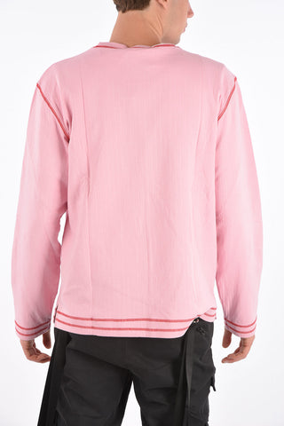 maglia girocollo Acid wash