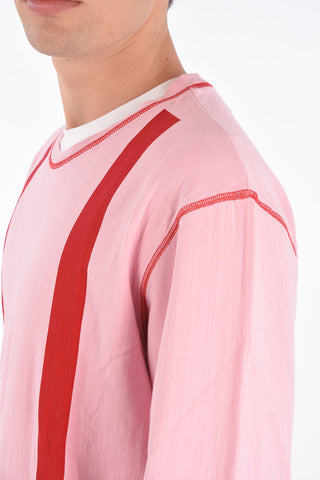 maglia girocollo Acid wash