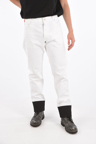 Mid-rise waist straight fit jeans