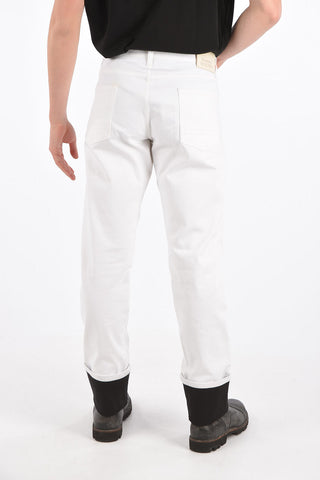 Mid-rise waist straight fit jeans