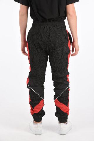 NERO pantalone jogger MIKU Effetto stropicciato