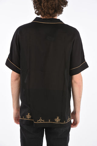 embroidered short sleeve shirt