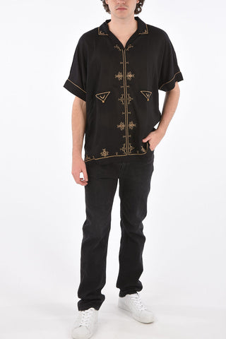 embroidered short sleeve shirt