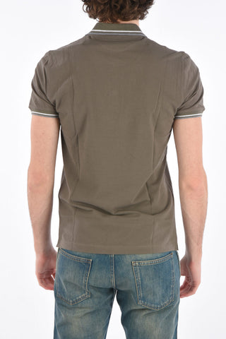 piquè cotton slim fit polo shirt